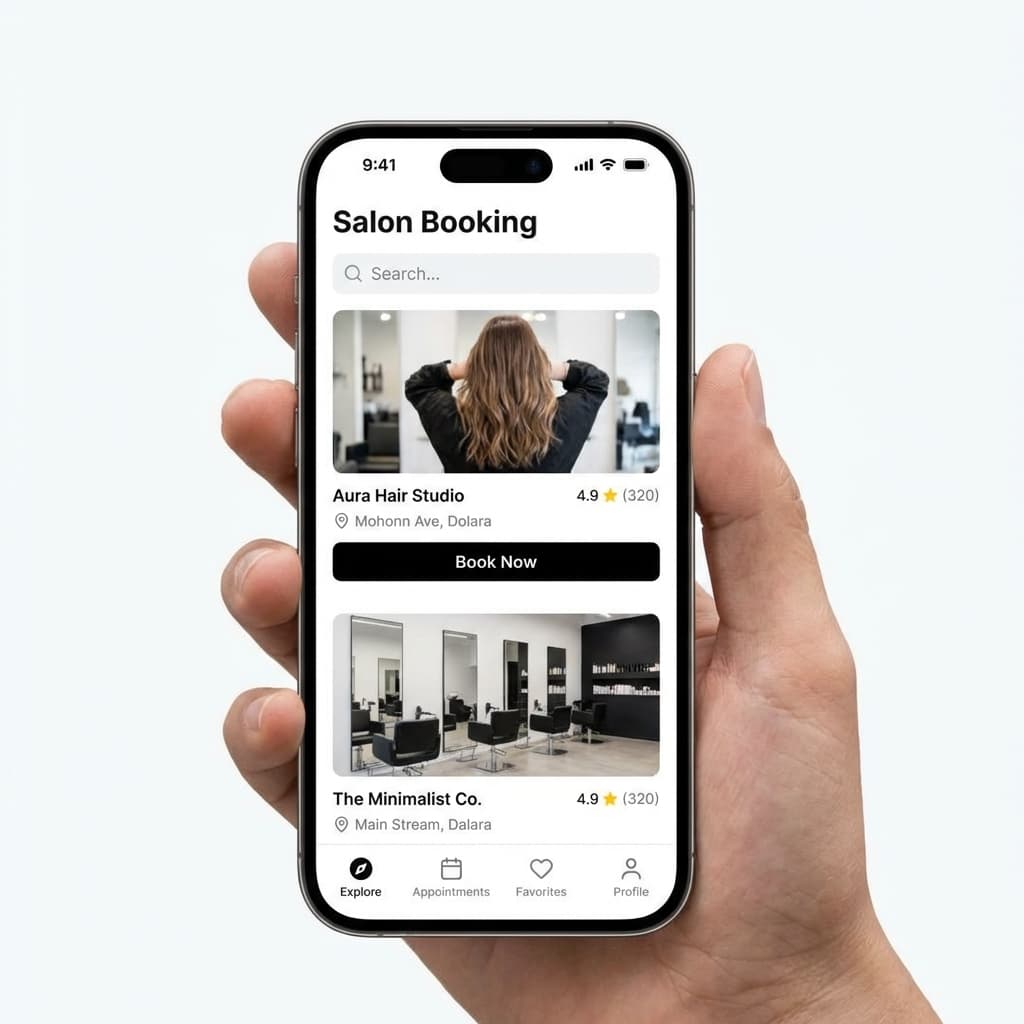 Salon onboarding preview